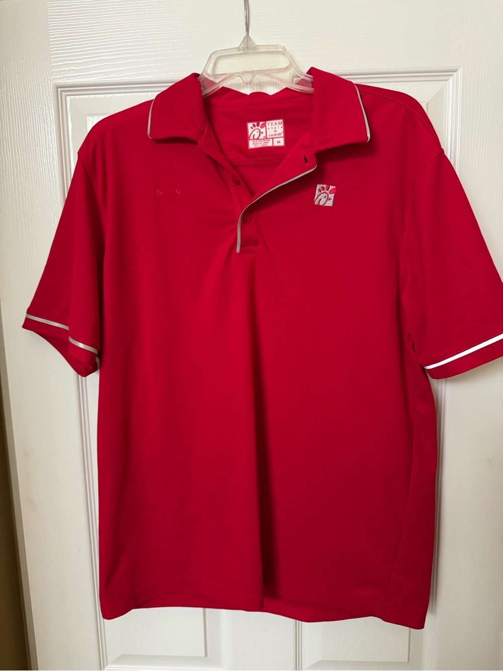 Chick-Fil-A Team Essentials Men's Red Polo Uniform Size M